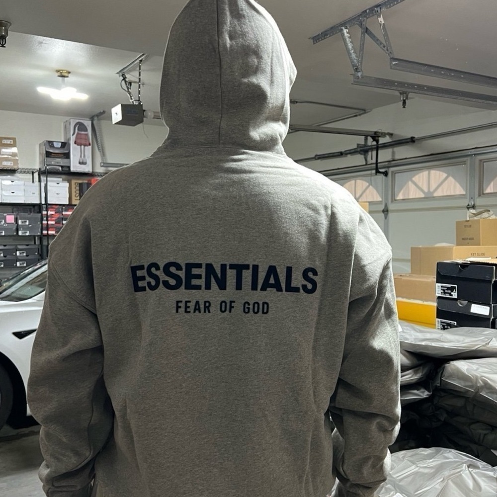 Fear of God Essentials Hoodie Dark Oatmeal